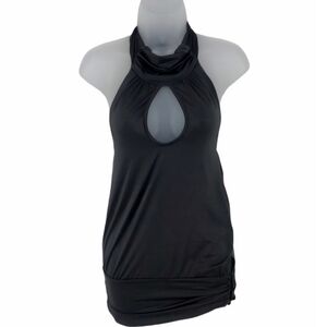 Costa Blanca Dark Gray Cut Out Halter Top Size XS